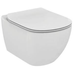 Set PROMO Vas WC suspendat Ideal Standard Tesi Aquablade si capac inchidere lenta Slim